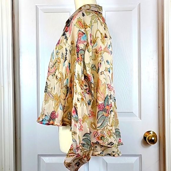 Cecico Sheer Hi / Low Blouse - Picture 4 of 7